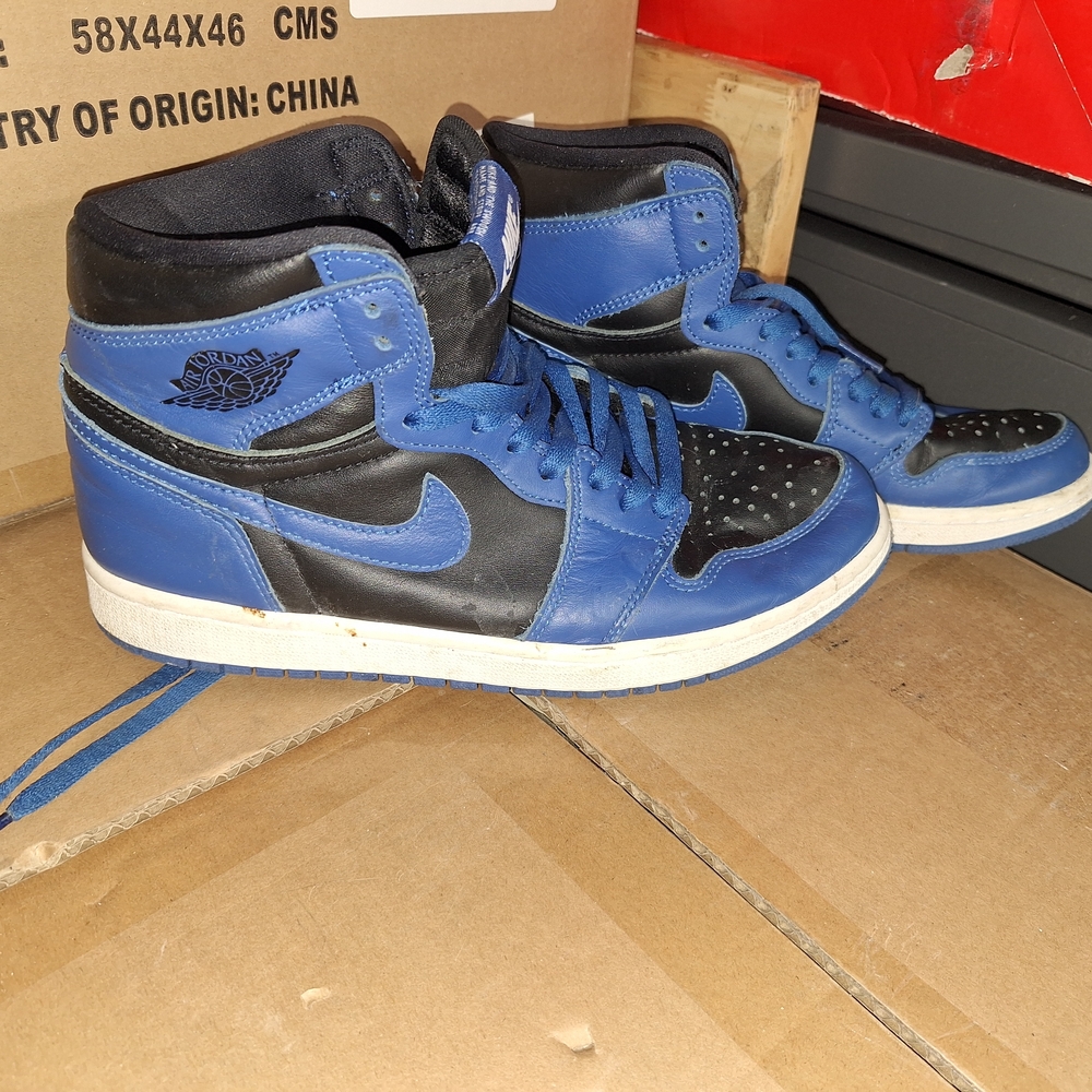 Jordan Black and Blue Sneakers